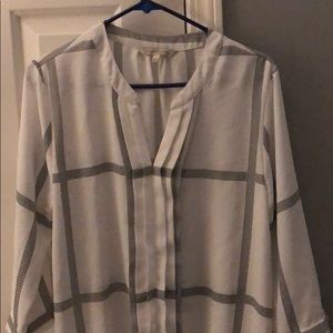 White/Black Hawthorn blouse